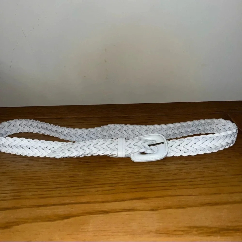 - - Braided belt /genuine leather
